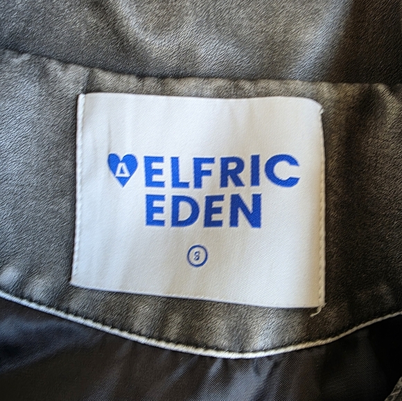 Aelfric Eden Faux Leather Jacket Washable Size Small - Picture 3 of 7